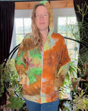 S/M Tie Dye Zip Up Hoodie