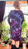 XL Tie Dye Ribbed Midi Dress