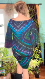 M/L Tie Dye Bell Sleeve Midi Dress