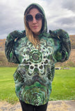 Tie dye pullover hoodie