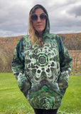 Tie dye pullover hoodie