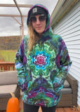 XL/2XL Tie Dye Pullover Hoodie
