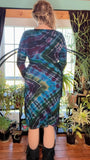 L/XL Tie Dye Ribbed Midi Dress