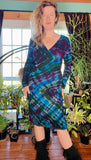 L/XL Tie Dye Ribbed Midi Dress