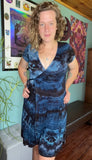 S Tie Dye Wrap Dress