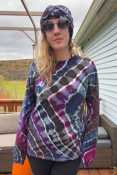 M Tie Dye Unisex Long Sleeve Shirt