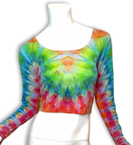 L Tie Dye Crop Top