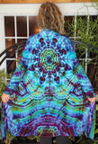 3XL Tie Dye Pocket Cardigan