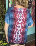 1X Tie Dye Overzied Top