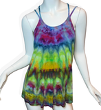 L Tie Dye Strappy Tank Top