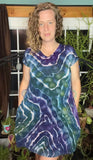S Tie Dye Short Sleeve Dress