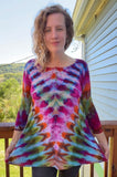 L Tie Dye High Low Tunic