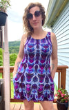 Small Tie Dye Pocket Mini Dress