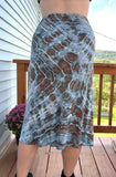 XL Tie Dye Midi Skirt
