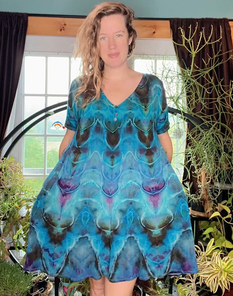 Tie dye dress, babydoll 
