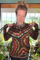 M Tie Dye Henley Shirt