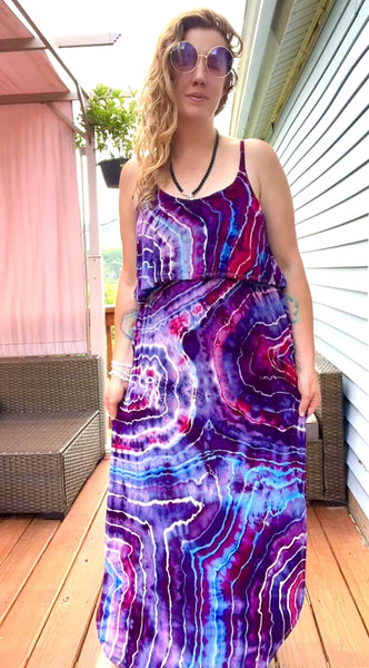 Large Maxi Flounce Dress
