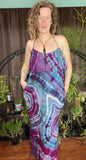 M Tie Dye Maxi Flounce Dress