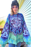 3XL Tie Dye Unisex Long Sleeve Shirt