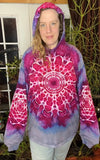 2XL Tie Dye Hooded Long Sleeve