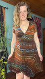 M Tie Dye Wrap Dress