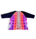 3XL Unisex Tie Dye Baseball Tee