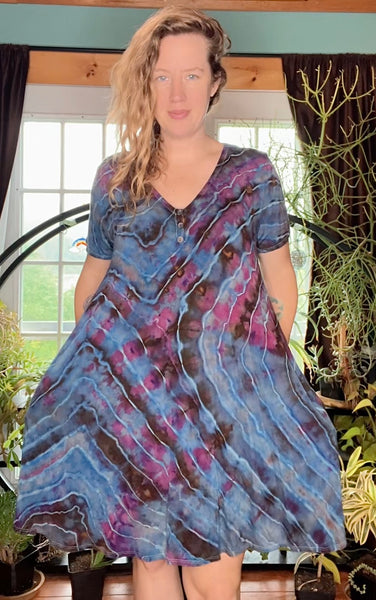 Tie dye dress, babydoll 