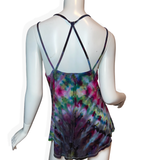 L Tie Dye Strappy Tank Top