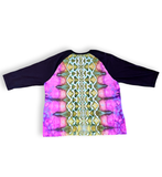 XL Unisex Tie Dye Baseball Tee