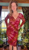 M/L Tie Dye Ribbed Midi Dress