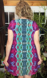 M Tie Dye Short Sleeve Dress