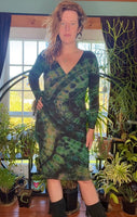 S/M Tie Dye Ribbed Midi Dress