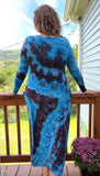 XL Tie Dye Long Sleeve Maxi Dress