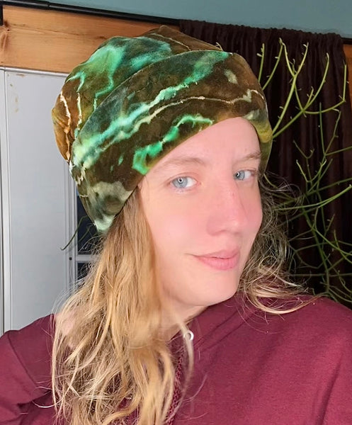 Tie Dye Velour Beanie