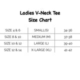 XL Ladies V-Neck Tee