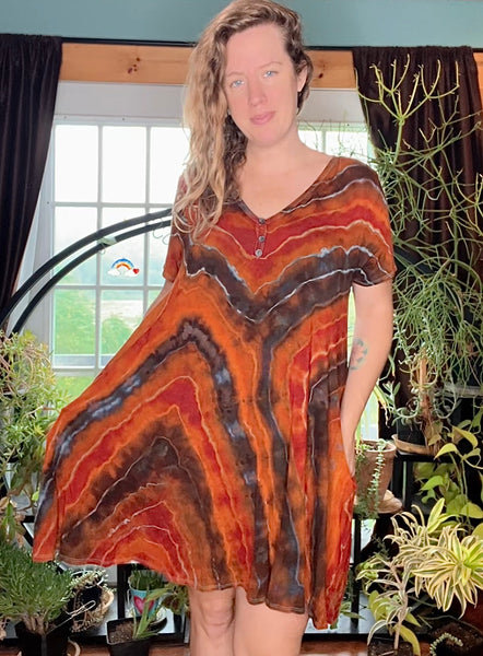 Tie dye dress, babydoll 
