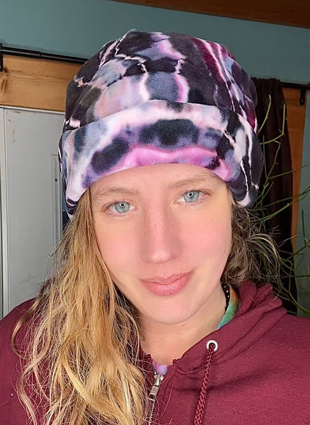 Tie Dye Velour Beanie