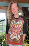 Tie dye baseball tee