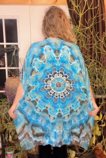 OS Tie Dye Kimono Duster