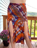L Tie Dye Midi Skirt