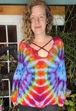 L Tie Dye Strappy Top