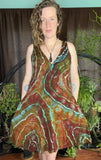 2X Tie Dye Pocket Mini Dress