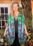OS Tie Dye Kimono Duster