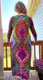 L Tie Dye Long Sleeve Maxi Dress