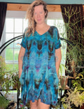 Tie dye dress, babydoll 