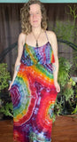 Tie dye dress, rainbow, pockets