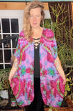 OS Tie Dye Kimono Duster
