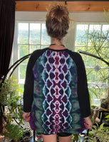 2XL Unisex Tie Dye Baseball Tee