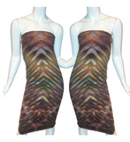 L Tie Dye Tube Dress