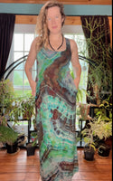 Tie dye dress, maxi dress